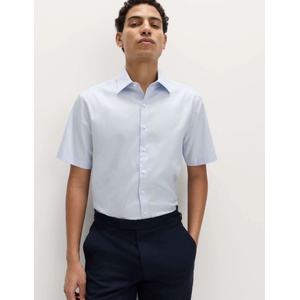 Marks & Spencer Тениска обичайн крой от чисто памук Marks & Spencer синьо Marks & Spencer | Sin | МЪЖЕ | M