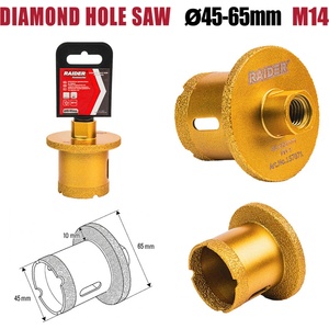 Raider БОРКОРОНА ДИАМАНТЕНА raider ф45-65мм m14 (157871)