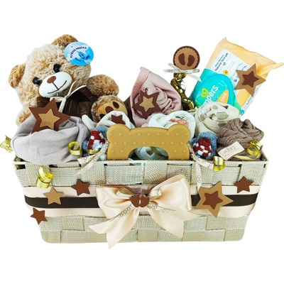 BabyDort dárkový koš pro miminko NATURAL