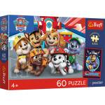 Trefl - Puzzle Paw Patrol: Doggy Afternoon + poster - 40 - 99 piese