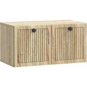 vidaXL Стенно монтиран ТВ шкаф Дъб сонома 59, 5 x 31 x 30 см (898027)