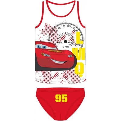 E plus M chlapčenské bavlnené spodné prádlo Blesk McQueen 95 Autá Cars Pixar červené
