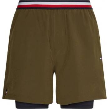 Tommy Hilfiger Мъжки шорти Tommy Hilfiger Essentials Training 2in1 Short - Зелен