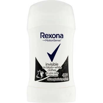 Unilever Rexona Stick Women 40ml Активна защита Невидим черен и бял