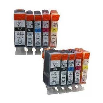 Compatible КОМПЛЕКТ СЪВМЕСТИМИ ГЛАВИ CANON PIXMA iP 4850/MG5150/5250/6150/8150, Multi Pack ink tank With Chip, PGI-525PGBK/CLI-526BK/CLI-525C/CLI-526M/CLI-526Y - P№ NC-C-0525BK/526BK/C/M/Y - 5 pack, 200CANCLI525B MP