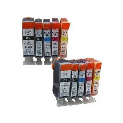 Compatible КОМПЛЕКТ СЪВМЕСТИМИ ГЛАВИ CANON PIXMA iP 4850/MG5150/5250/6150/8150, Multi Pack ink tank With Chip, PGI-525PGBK/CLI-526BK/CLI-525C/CLI-526M/CLI-526Y - P№ NC-C-0525BK/526BK/C/M/Y - 5 pack, 200CANCLI525B MP