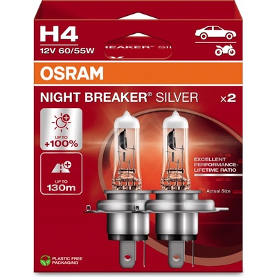Osram Night Breaker Silver H4 P43t 12V 68W