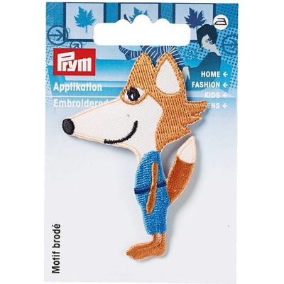 PRYM Nášivka líška, nažehľovacia, oranžová/modrá