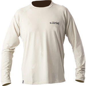 dirtlej Мъжка фланелка с дълъг ръкав за колоездене dirtlej Mountee Drirelease Merino Black Label Cycling jersey - Warm Grey - размер XL (056-2942-0114)