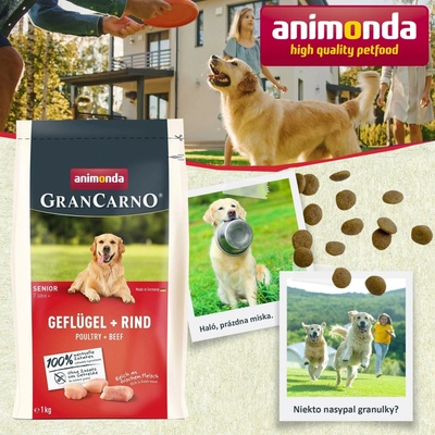 Animonda GranCarno Senior drůbež a hovězí 1 kg