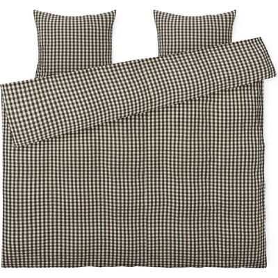 Juna Спално бельо Bæk & Bølge с 2 калъфки за възглавници 50 x 60 cm 220 x 220 см черно и бежово (637100)