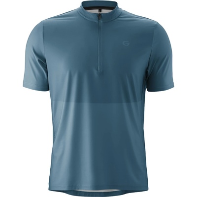 Gonso Мъжка фланелка с къс ръкав за колоездене Gonso Adventure Jersey Halfzip Cycling jersey - Ao Blue - размер XL (056-4107-0114)