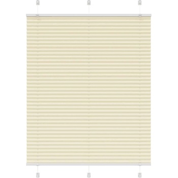 vidaXL Плисирана щора Cream 110x100 cm Ширина на плата 109, 4 cm (4015281)