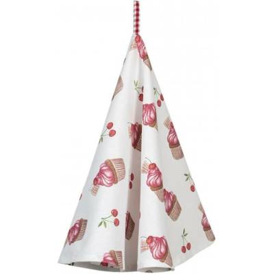 Bavlněná kuchyňská utěrka Cherry Cupcake 80 cm