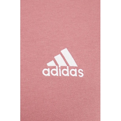 Adidas Памучна тениска adidas Essentials в розово с апликация IX0157 (IX0157)