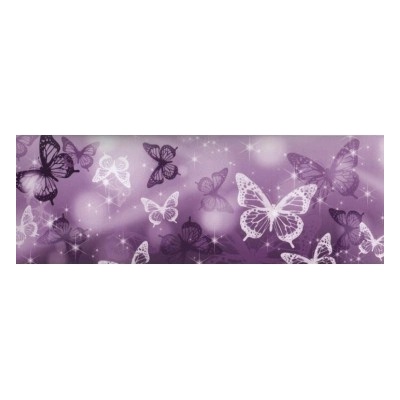 Preinterier BO0067 Samolepiaca bordúra Fialové motýle 10,6cmx5m