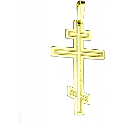 Zlatnictví Zlatíčko Zlatý pravoslavný kříž P10.PA0544
