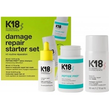 K18 Damage Repair Starter Set, sada na opravu poškozených vlasů šampon 53 ml + maska 50 ml + olej 10 ml