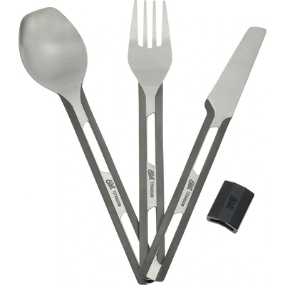 Esbit Titanium Cutlery Set Silicon Sleeve