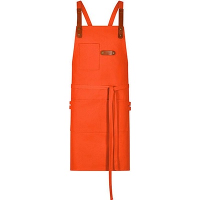 Exner Delší pracovní zástěra s laclem EX285 Orange 80 x 70 cm
