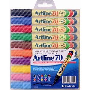 Artline Marker 70 Перманентен 10-комплект (EK-70/10W)