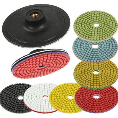 Sada diamantových kotúčov zrno 50-3.000, unášací disk 100 mm, brúsenie na sucho a mokro