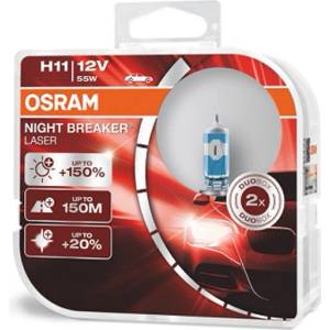 OSRAM Крушка OSRAM H11, 12V, 55W, 1350lm, 2 броя