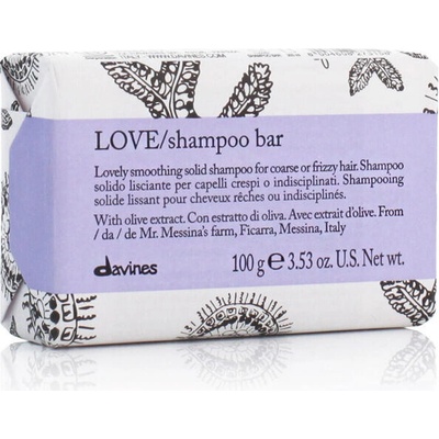 Davines Essential Haircare Love Smoothing Shampoo Bar – tuhý šampon pro nepoddajné a krepaté vlasy 100 g