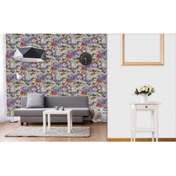 DIMEX ART s. r. o Луксозна флизелинова тапета пъстри ливадни цветя