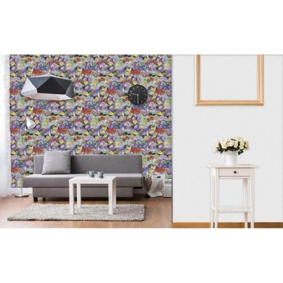 DIMEX ART Луксозна флизелинова тапета пъстри ливадни цветя