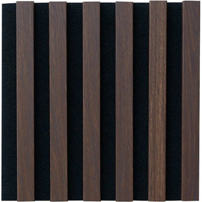 DeCori akustický 3D dub tmavý 20 x 300 x 2700 mm 0,81m²