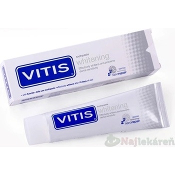 Vitis Whitening zubná pasta s bieliacim účinkom pre citlivé zuby 100 ml