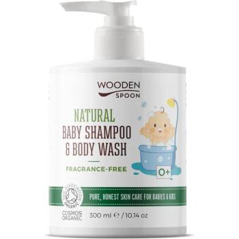Wooden spoon Natural Baby Шампоан и Гел за Душ Без Парфюм WOODEN SPOPON 300 мл