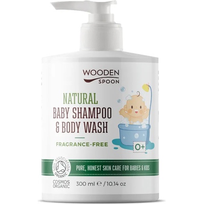 Wooden spoon Natural Baby Шампоан и Гел за Душ Без Парфюм WOODEN SPOPON 300 мл