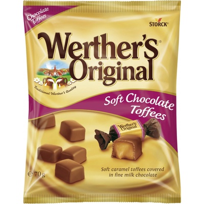 Storck Werther's Original měkké karamely v mléčné čokoládě 70 g