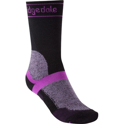 Bridgedale MTB Winter Weight T2 Merino Sport Boot dámske ponožky čierna/fialová