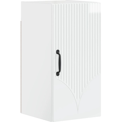 vidaXL Банен стенен шкаф HOORN Бял гланц 30 x 31 x 59 см (897249)