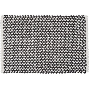 Wenko Черно-бял текстилен килим за баня 50x80 cm Covelo - Wenko (26279100)
