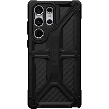 Urban Armor Gear Противоударен Калъф за SAMSUNG S23 Ultra, UAG Monarch Carbon Fiber Case, Черен (840283907128)