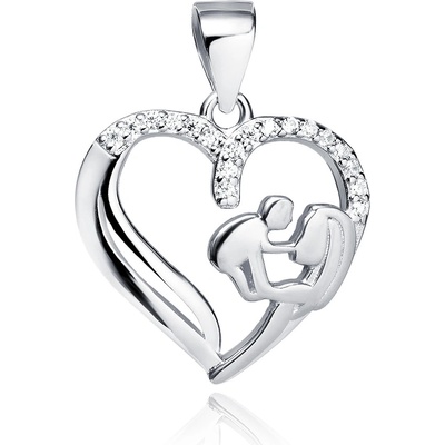 OLIVIE Stříbrný přívěsek MAMINKA 7406