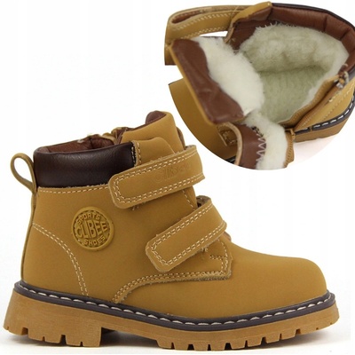 Clibee dětské kozačky eko kůže hnědá