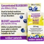 Webber Naturals Кръвоносна система и зрение - Синя + Черна боровинка, 120 капсули (5172 wn)