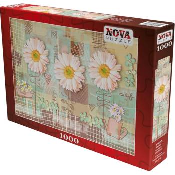 Nova Puzzle Пъзел Nova puzzle от 1000 части - Розови гербери (41027)