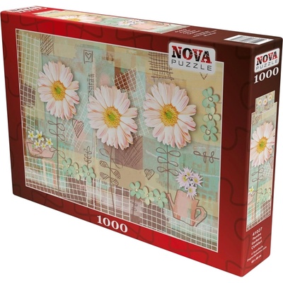 Nova Puzzle Пъзел Nova puzzle от 1000 части - Розови гербери (41027)