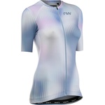 Northwave Дамска фланелка с къс ръкав за колоездене Northwave Women's Blade Jersey Short Sleeve Cycling jersey - Ice Grey - размер XL (156-2613-0615)