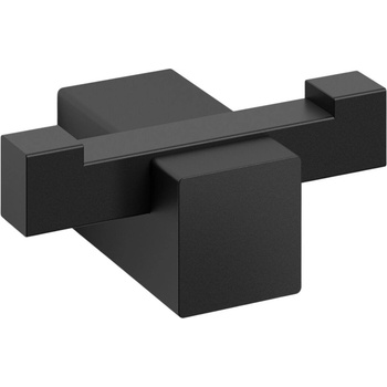 Image 1 of ZACK Закачалка за кърпи CARVO 6 см, двойна, черна, неръждаема стомана, Zack (ZACK40504)