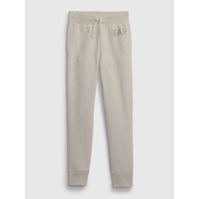 GAP Detské tepláky fleece s logom Béžová