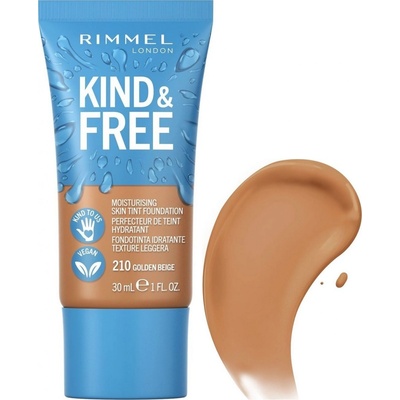 Rimmel London Kind & Free hydratační make-up 210 Golden Beige 30 ml