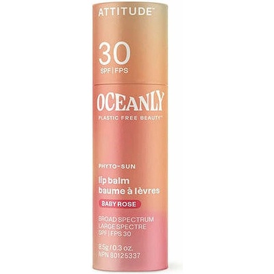 Attitude Tónujúci balzam na pery SPF 30 Oceanly Baby Rose 8,5 g
