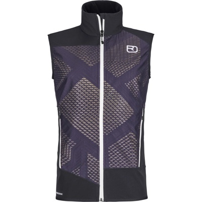 Ortovox Col Becchei Vest raven pánska skialpinistická softshellová vesta black